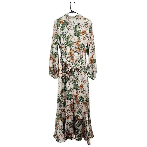Veiled Collection Women's 100% Polyester Floral Ruffle Dress - XL - Picture 5 of 9